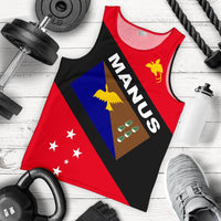 Papua New Guinea Men's Tank Top - Manus Province Red - Polynesian Pride