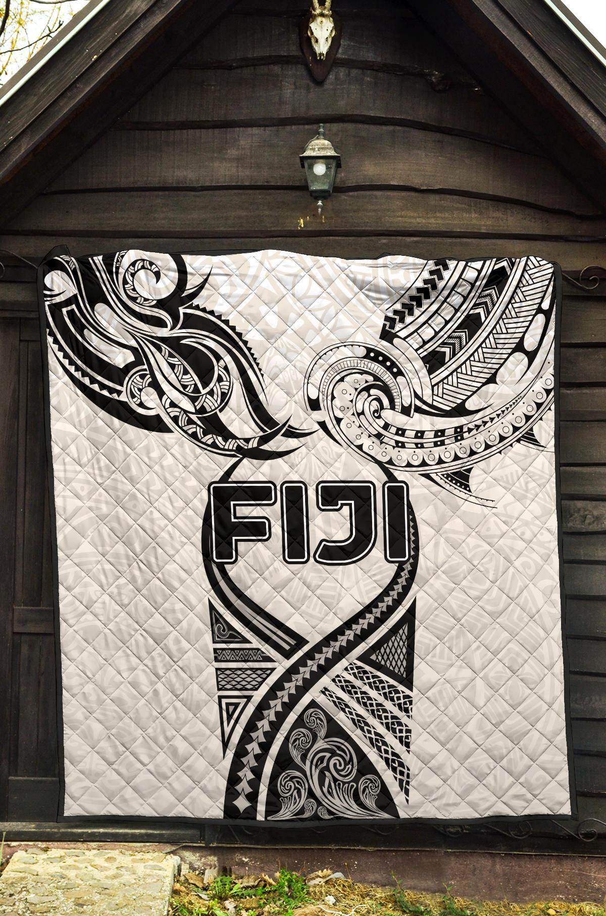 Fiji Rugby Premium Quilt Polynesian Waves Style - Polynesian Pride