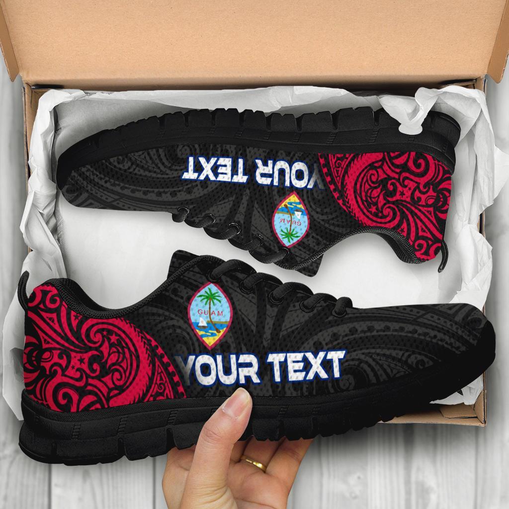 Guam Polynesian Custom Personalised Sneakers - Guam Spirit - Polynesian Pride
