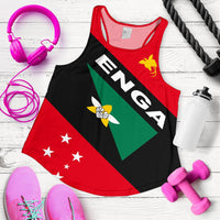 Papua New Guinea Women's Racerback Tank - Enga Province Red - Polynesian Pride