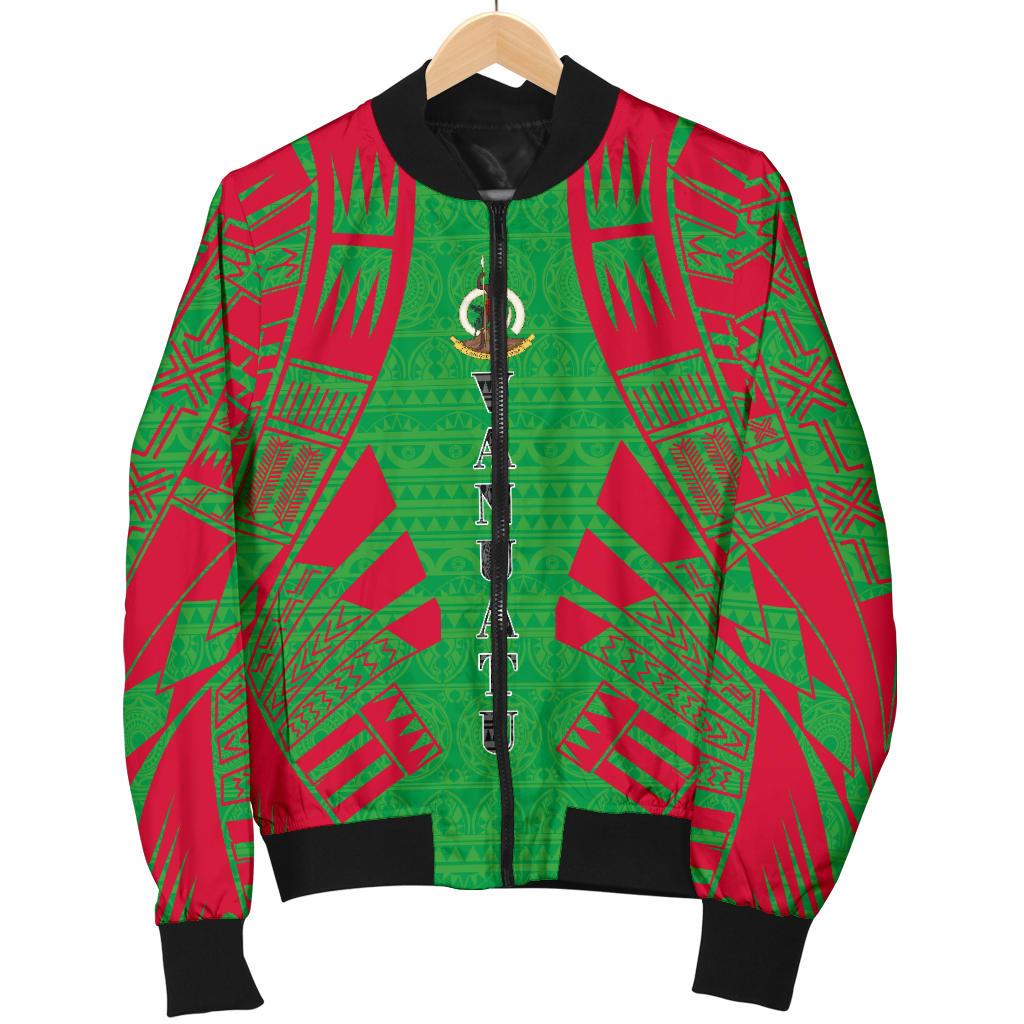 Vanuatu Men Bomber Jackets - Polynesian Tattoo Flag - Polynesian Pride