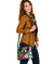 Vanuatu Shoulder Handbag White - Turtle Plumeria Banana Leaf - Polynesian Pride