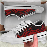Vanuatu Low Top Canvas Shoes - Red Tentacle Turtle - Polynesian Pride
