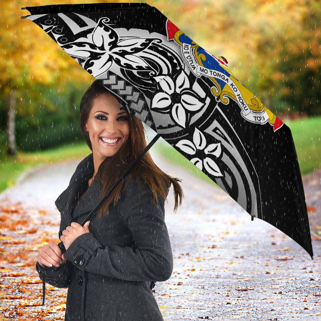 Mate Ma'a Tonga Rugby All Over Print Umbrellas Polynesian Unique Vibes - Black - Polynesian Pride