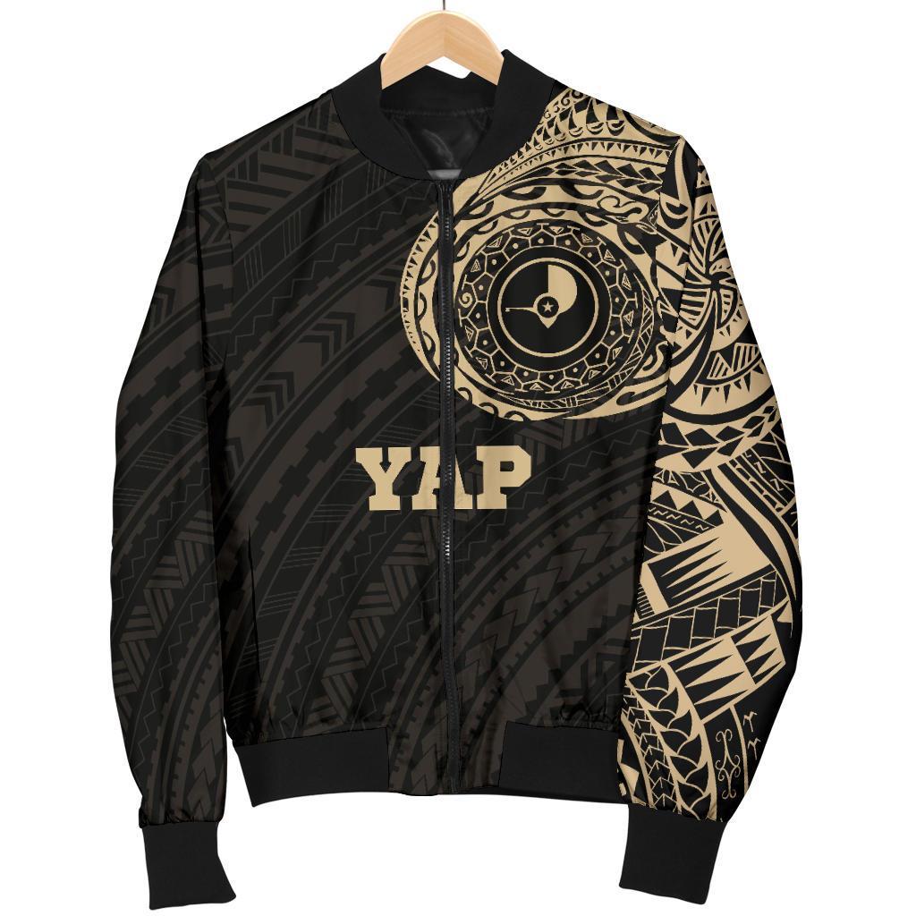 Yap Micronesia Tattoo Men's Bomber Jacket - Polynesian Pride