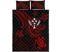 Kosrae Quilt Bed Set - Red Turtle - Polynesian Pride