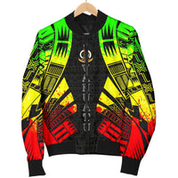 Vanuatu Men Bomber Jackets - Polynesian Tattoo Reggae - Polynesian Pride