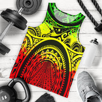 Polynesian Men's Tank Top, Maui Tattoo Polynesian Patterns (Reggae) - Polynesian Pride
