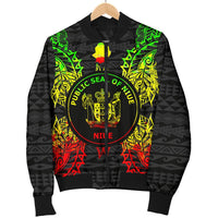 Niue Polynesian Men's Bomber Jacket Map Reggae - Polynesian Pride
