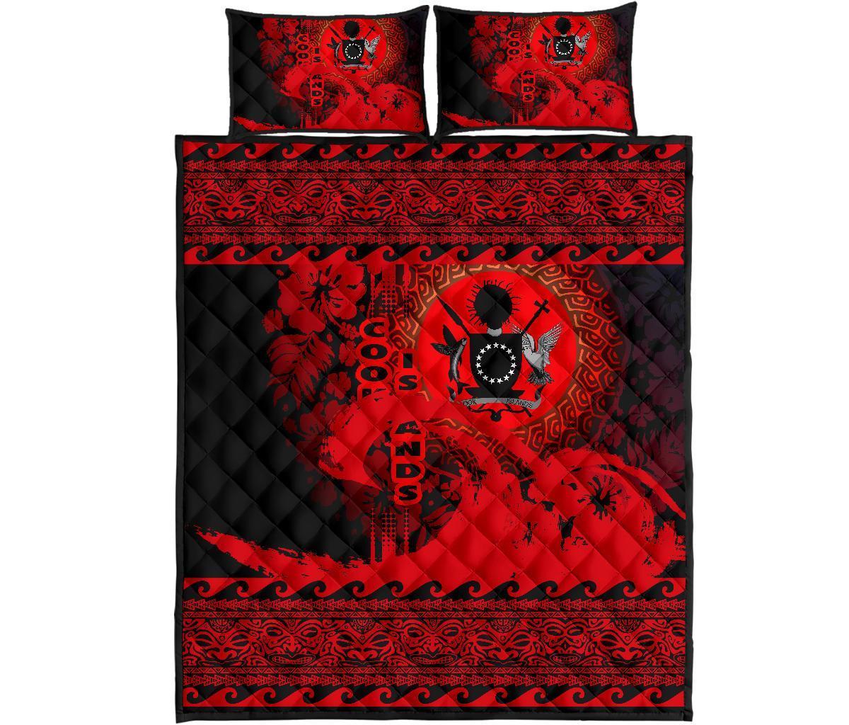 Cook Island Quilt Bed Sets Wave Red - Polynesian Pride