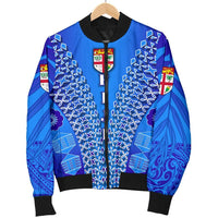 Fiji Drua Women Bomber Jacket Tapa - Polynesian Pride
