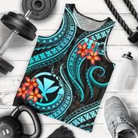 Polynesian Hawaii Men Tank Top - Turquoise Plumeria - Polynesian Pride