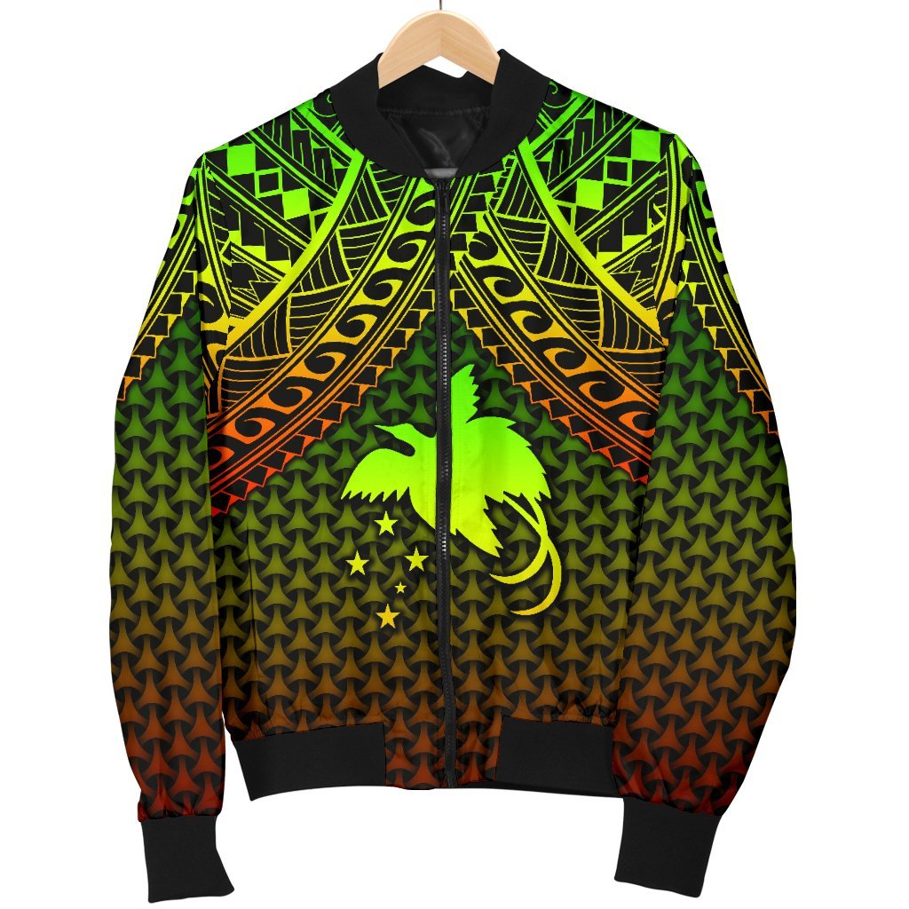 Polynesian Papua New Guinea Personalised Men's Bomber Jacket - Reggae Vintage Polynesian Patterns - Polynesian Pride