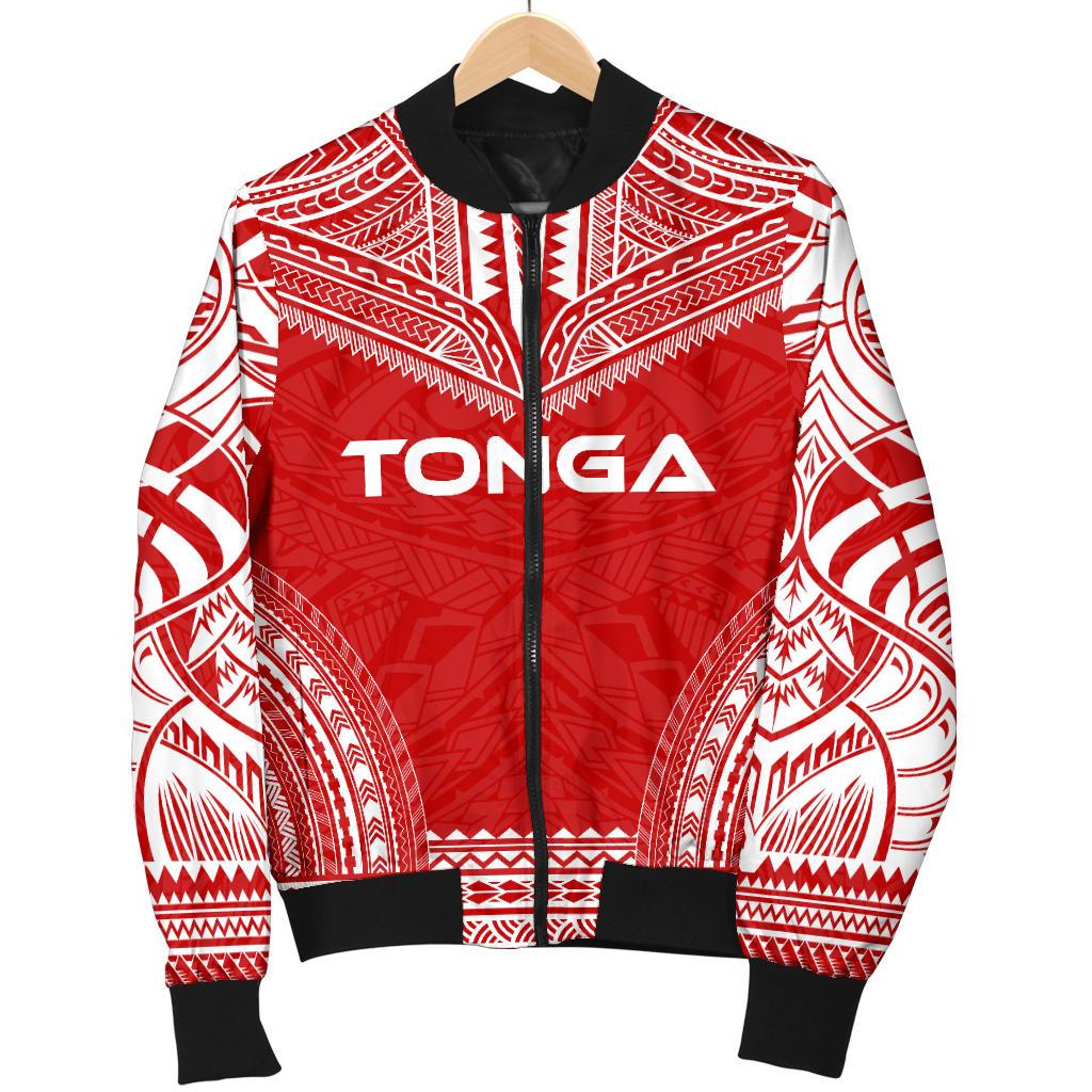 Tonga Flag Polynesian Chief Women'S Bomber Jacket - Polynesian Pride