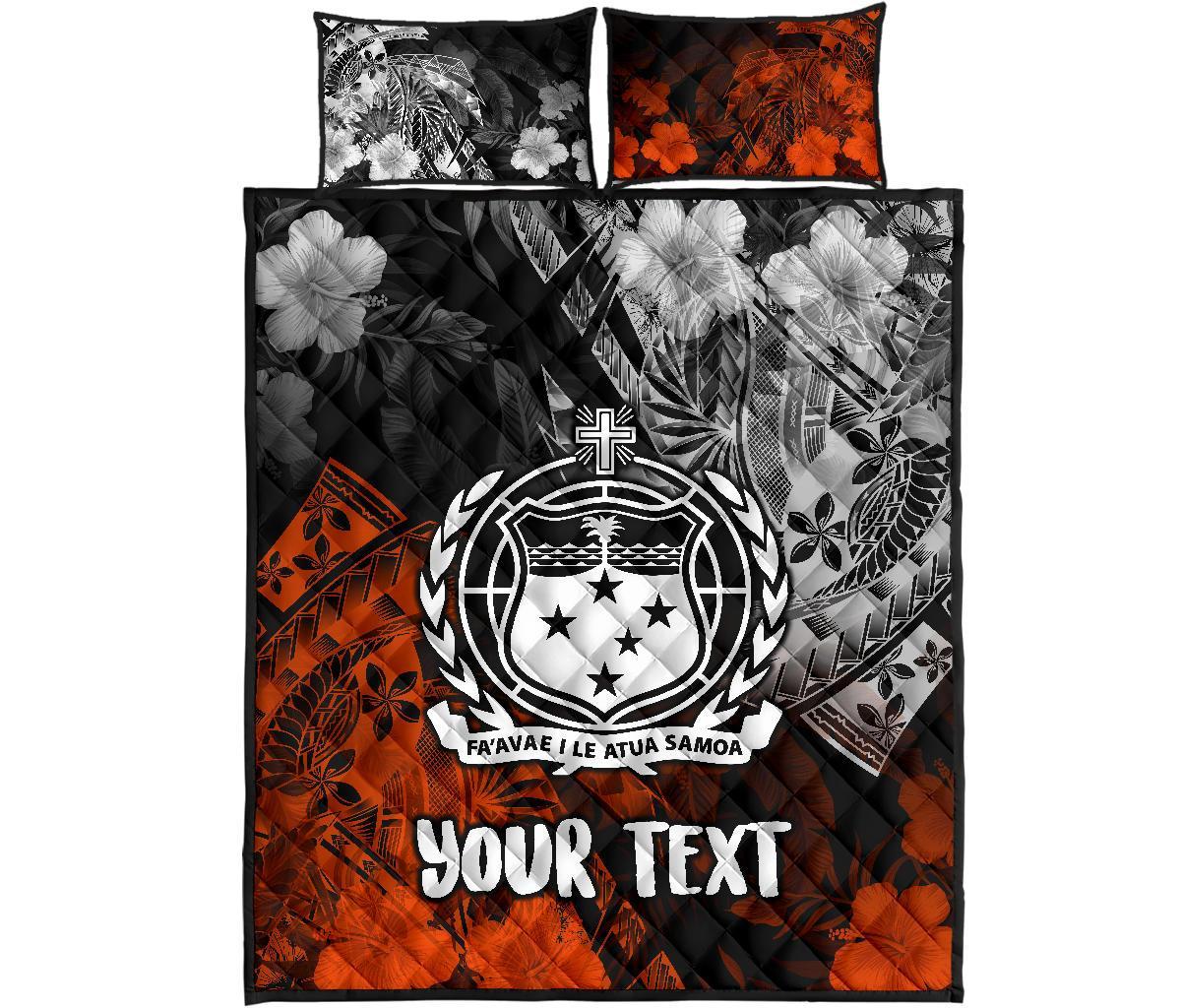 Samoa Polynesian Personalised Quilt Bed Set - Vintage Polynesian Style - Polynesian Pride