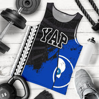 Yap Special Grunge Flag Black Men's Tank Top A0 - Polynesian Pride
