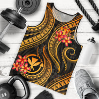 Polynesian Hawaii Men Tank Top - Gold Plumeria - Polynesian Pride