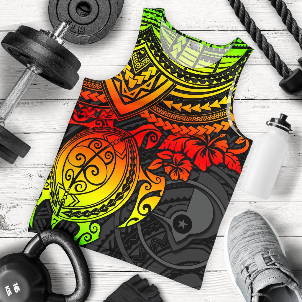 Yap Polynesian Tank Top (Men) - Reggae Turtle Reggae - Polynesian Pride