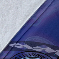 Hibiscus Flowers Premium Blanket - Polynesian Patterns Style - Polynesian Pride