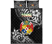 Mate Ma'a Tonga Rugby Quilt Bed Set Polynesian Unique Vibes - Black - Polynesian Pride