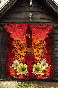 Papua New Guinea Premium Quilt - Tribal Tuna Fish - Polynesian Pride
