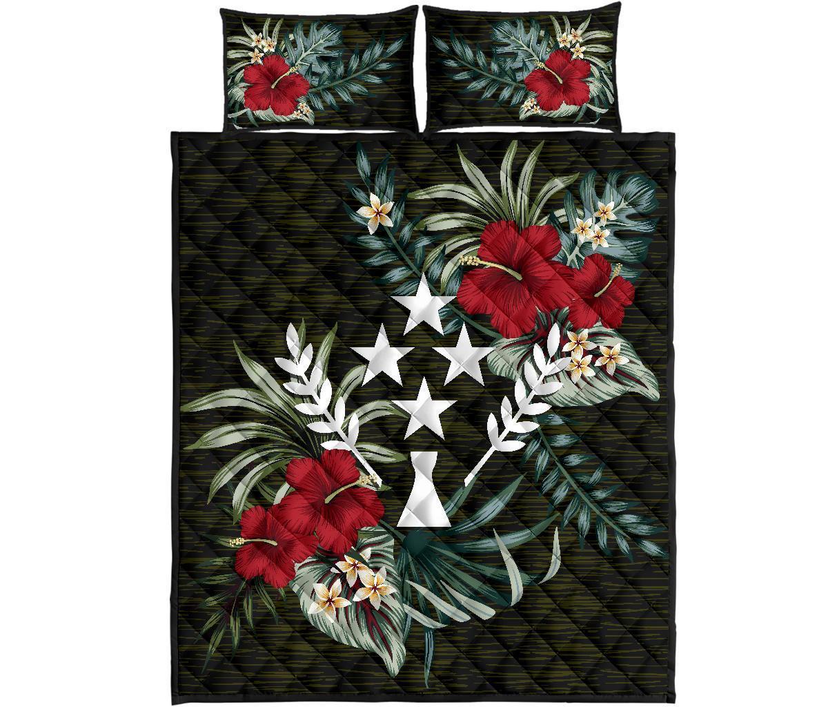 Kosrae Polynesian Quilt Bed Set - Special Hibiscus - Polynesian Pride