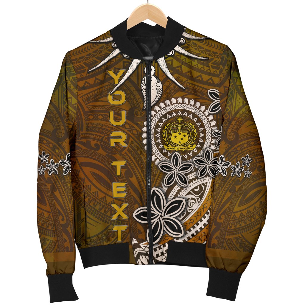 Samoa Custom Personalised Men's Bomber Jackets - Polynesian Boar Tusk - Polynesian Pride