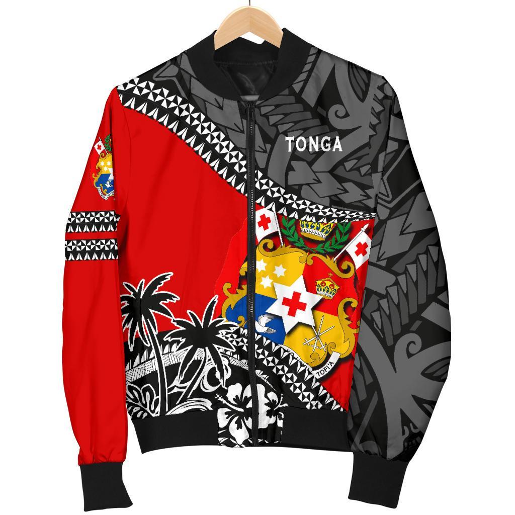 Tonga Men'S Bomber Jacket Polynesian Style Fall In The Wave - Polynesian Pride