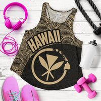 Hawaii Kanaka Maoli Womes Racerback Tank 02 TH90 - Polynesian Pride