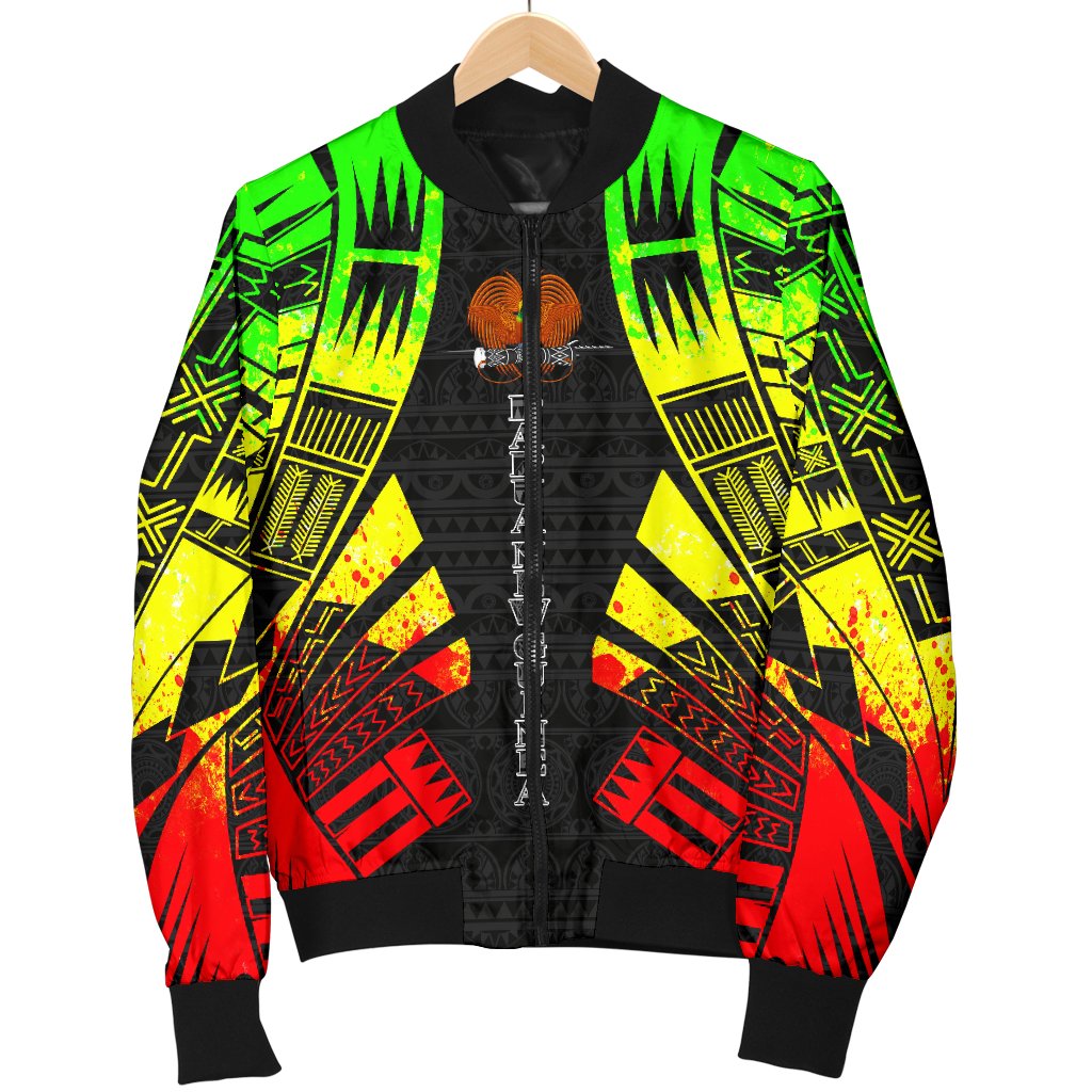 Papua New Guinea Men Bomber Jackets - Polynesian Tattoo Reggae - Polynesian Pride