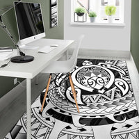 Hawaii Polynesian Turtle Rug - White - Polynesian Pride