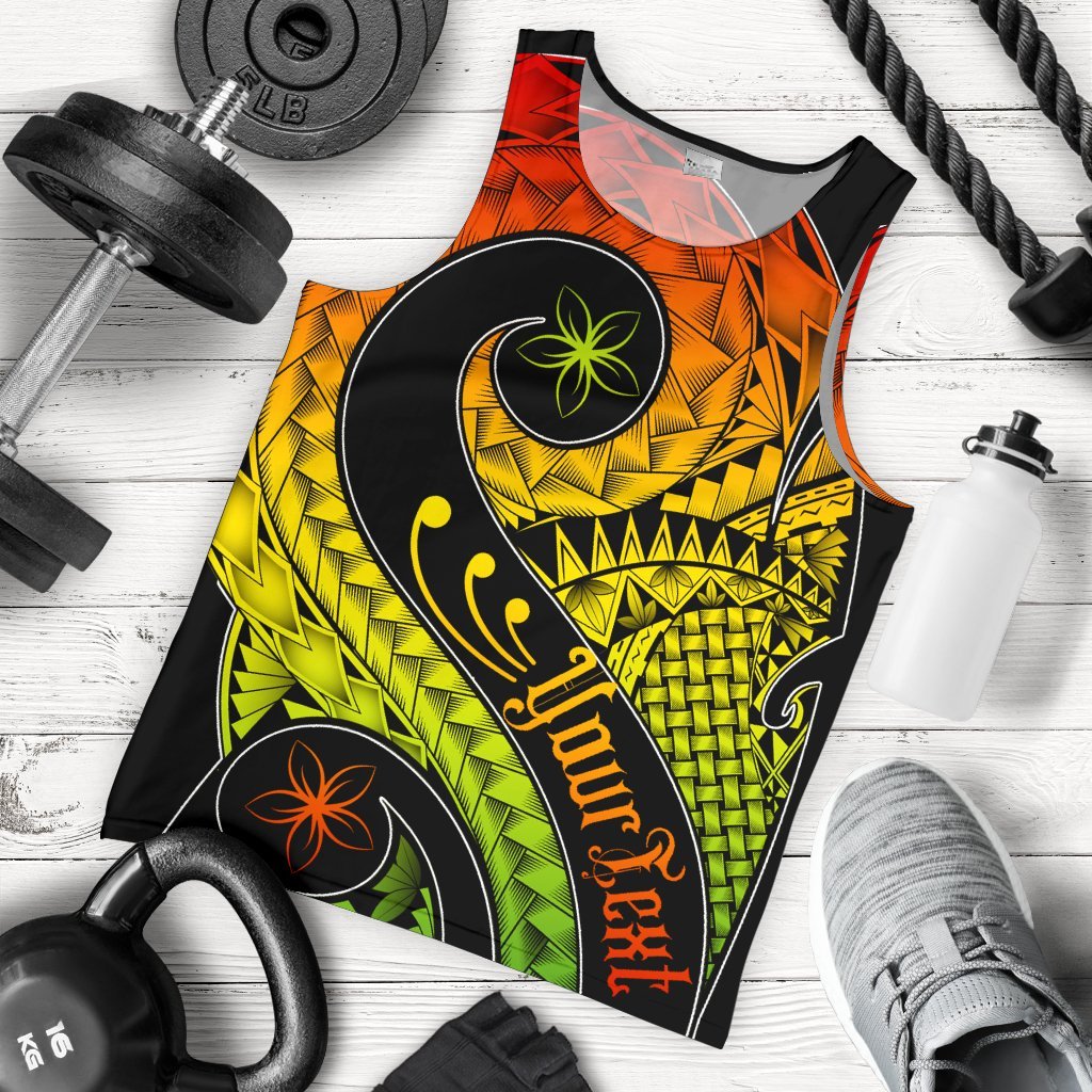 Guam Personalised Men's Tank Top - Guam Polynesian Decorative Patterns Black - Polynesian Pride