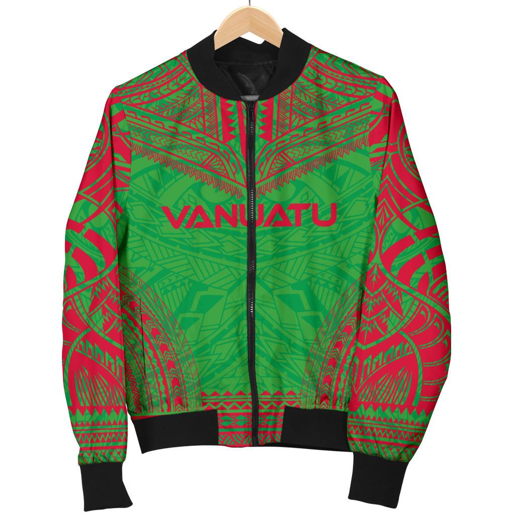 Vanuatu Flag Polynesian Chief Women'S Bomber Jacket - Polynesian Pride