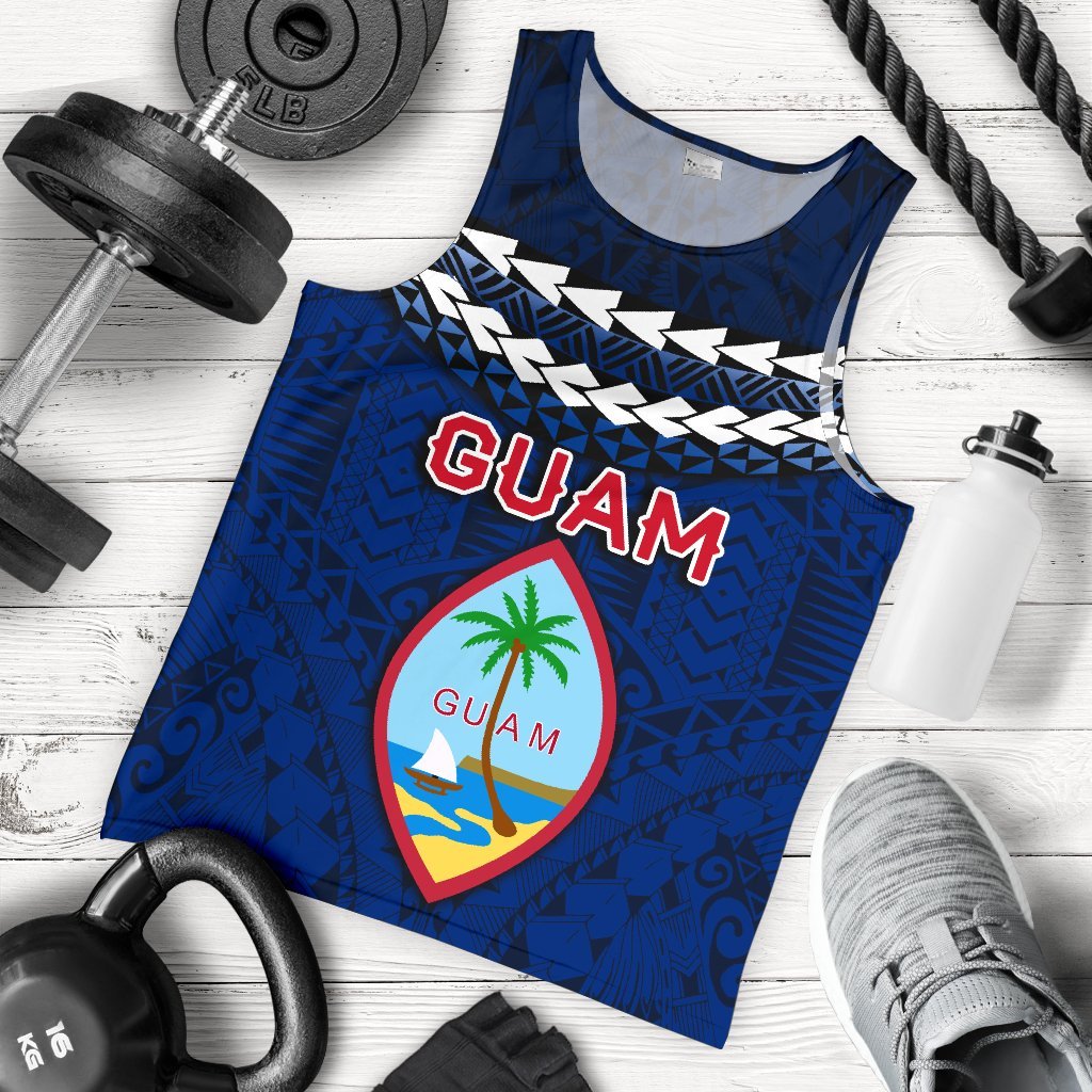 Guam Polynesian Men Tank Top - Vibes Version - Polynesian Pride