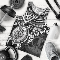 Vanuatu Polynesian Men's Tank Top - White Turtle White - Polynesian Pride