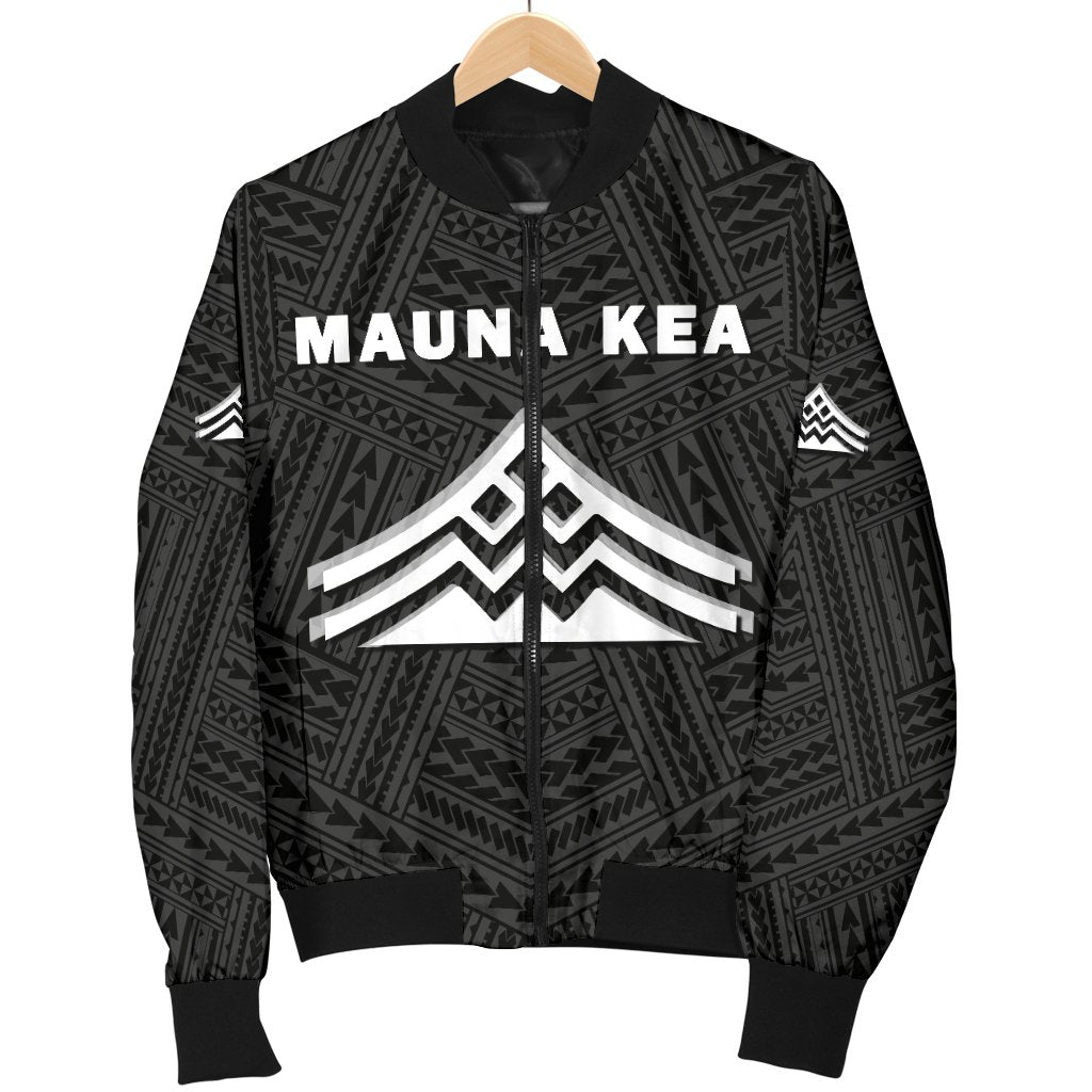 Hawaii Mauna Kea Polynesian Women's Bomber Jacket White - Polynesian Pride