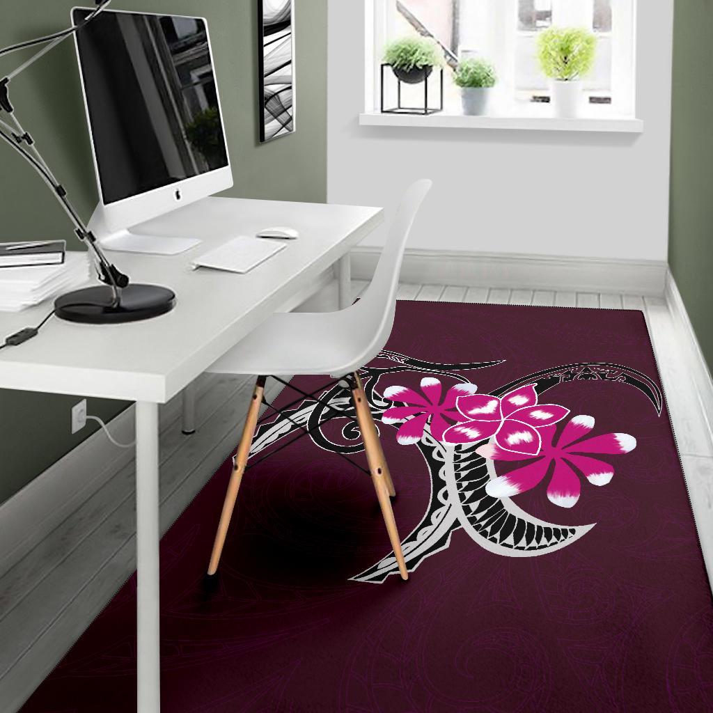 Plumeria Polynesia Pink Area Rug AH - Polynesian Pride