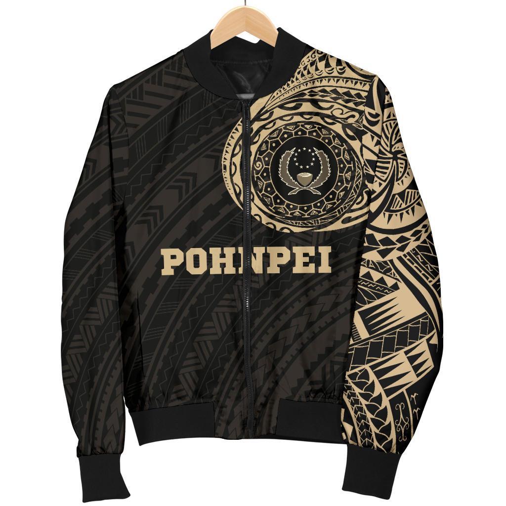 Pohnpei Micronesia Tattoo Men's Bomber Jacket - Polynesian Pride