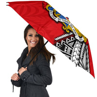 Tonga Rugby All Over Print Umbrellas Polynesian Style Pinwheel - Polynesian Pride