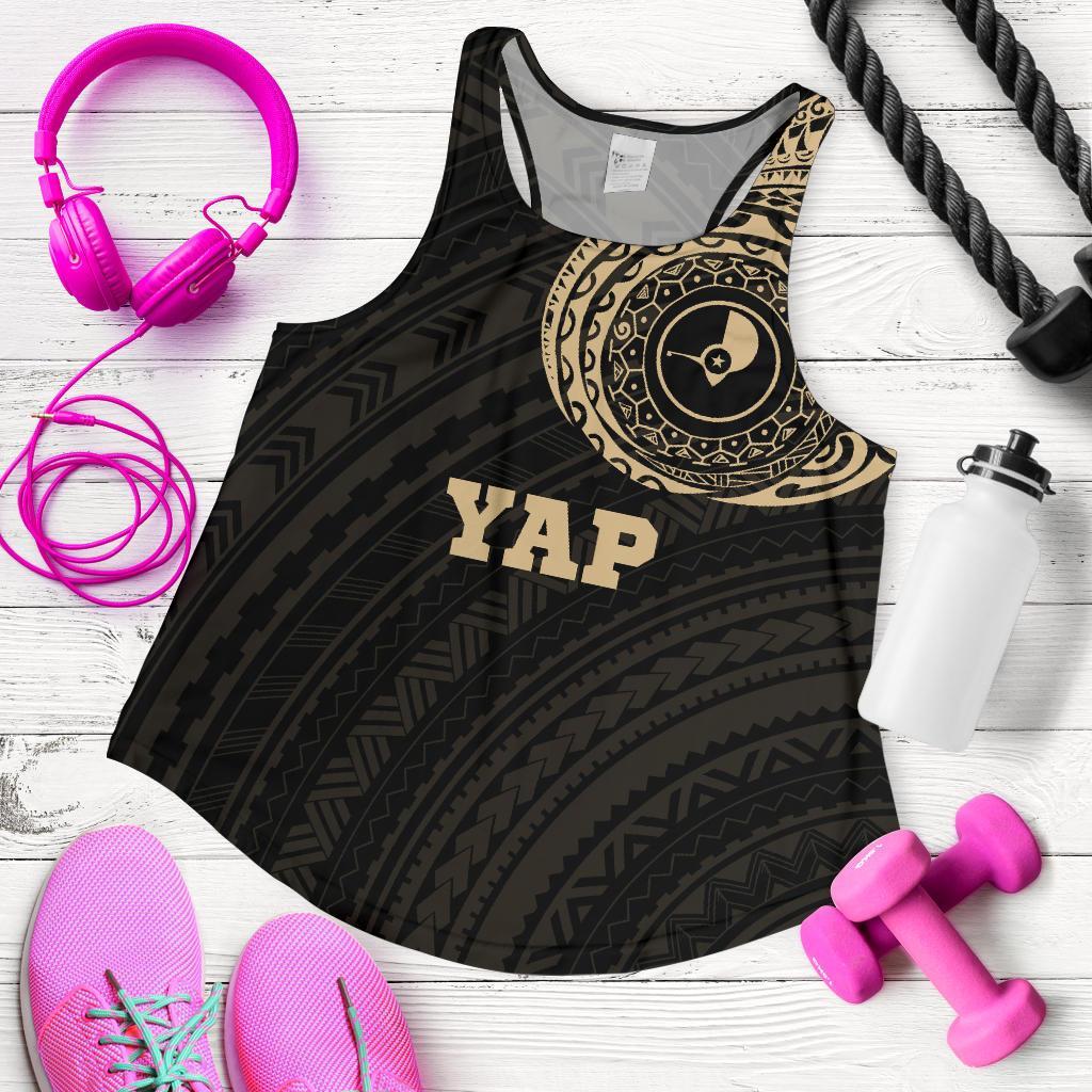 Yap Micronesia Tattoo Racerback Tank A7 - Polynesian Pride