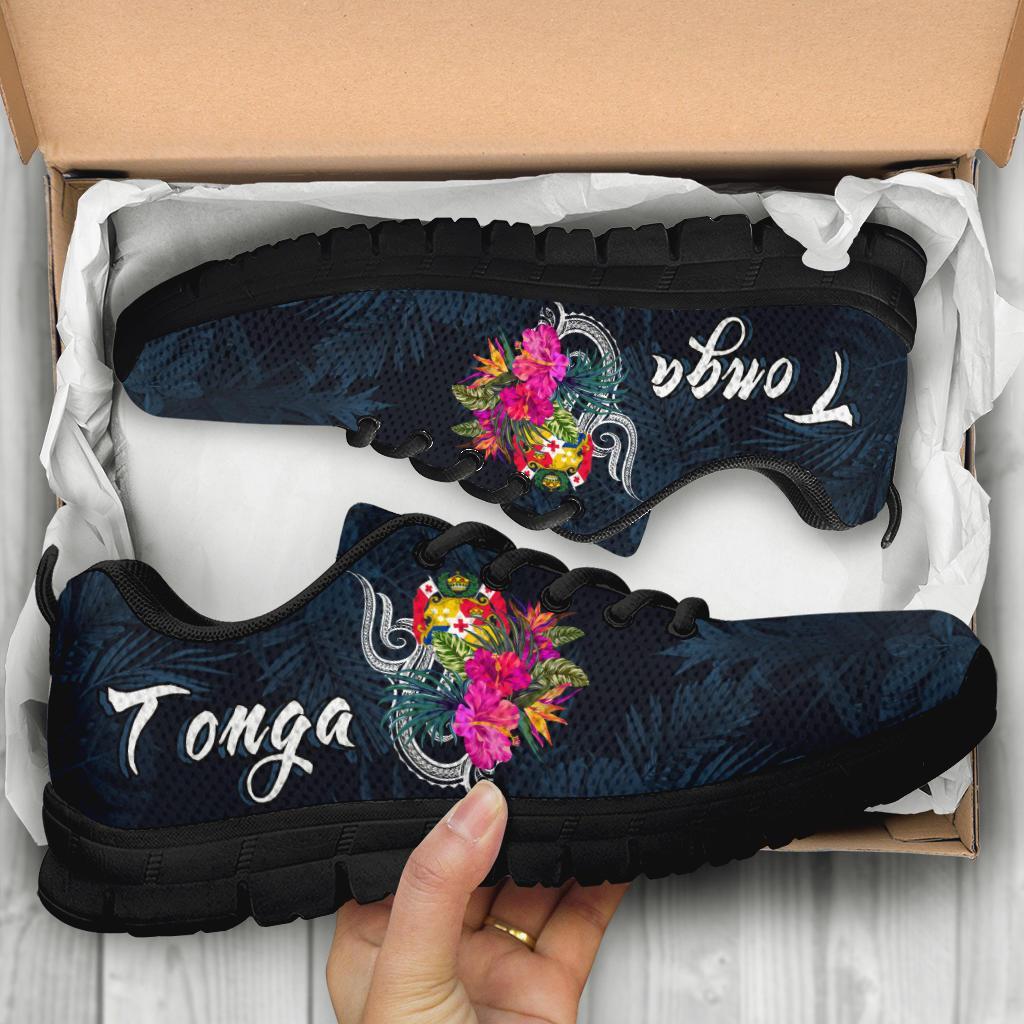 Tonga Polynesian Sneakers - Tropical Flower - Polynesian Pride