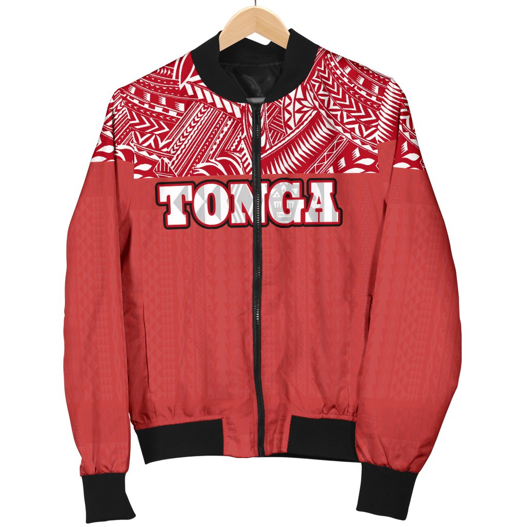 Tonga Men's Bomber Jacket - Polynesian Design - Polynesian Pride