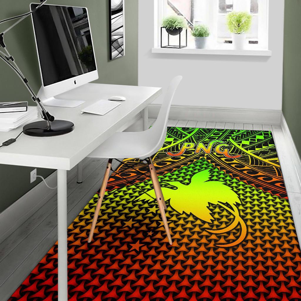 Polynesian Papua New Guinea Area Rug - Reggae Vintage Polynesian Patterns - Polynesian Pride