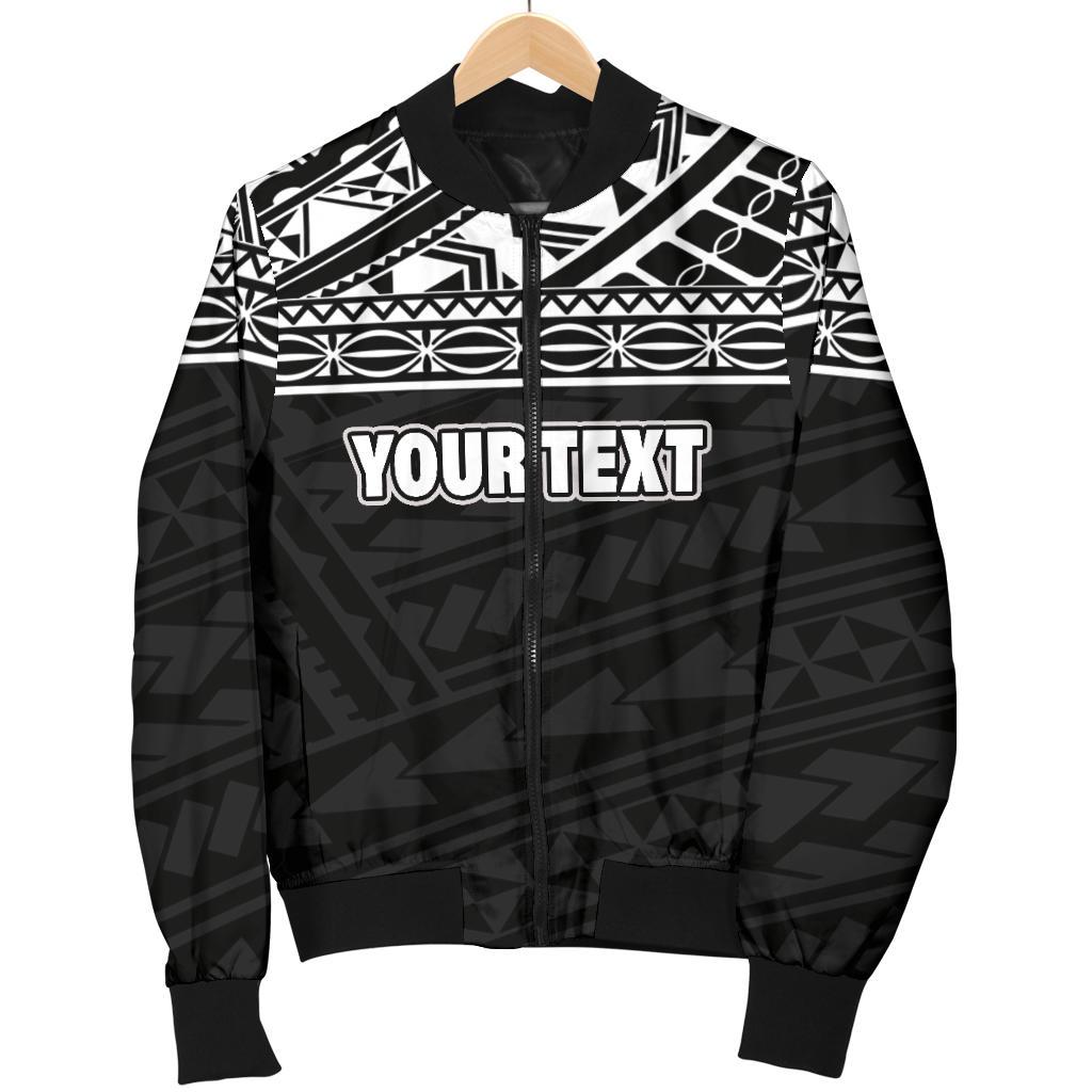Polynesian Custom Personalised Women's Bomber Jacket - Black Style - Polynesian Pride