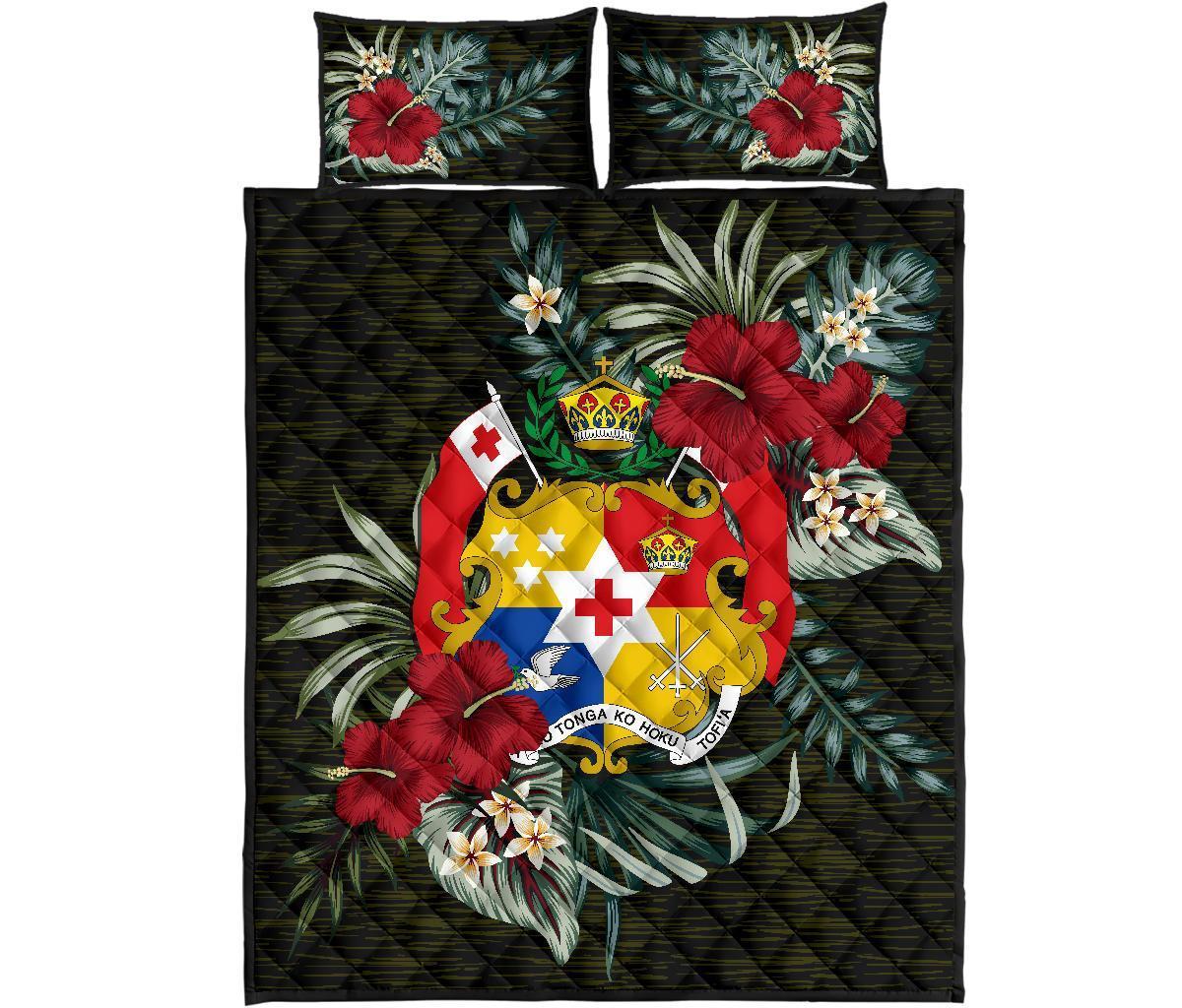 Tonga Polynesian Quilt Bed Set - Special Hibiscus - Polynesian Pride