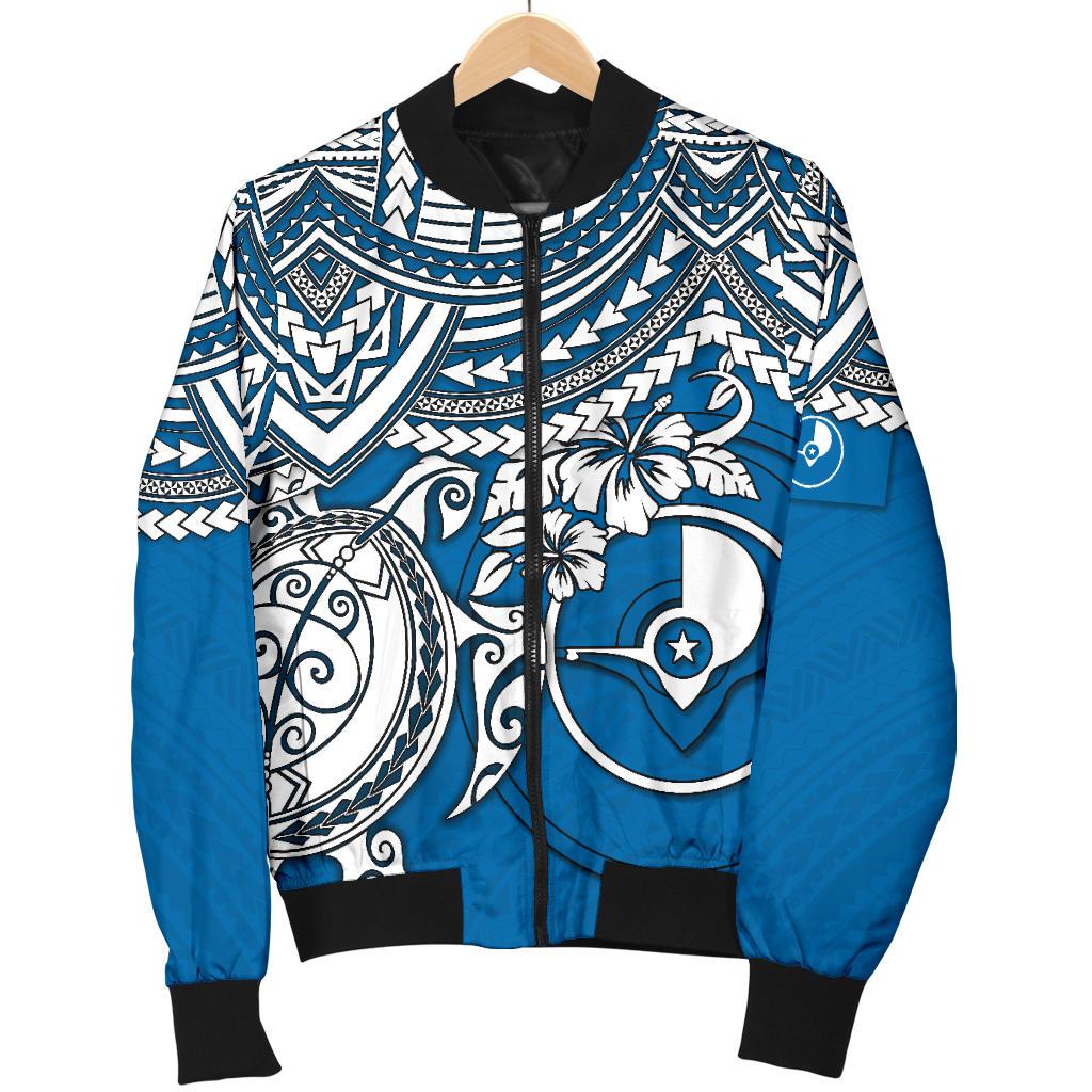 Yap Polynesian Bomber Jacket (Men) - Polynesian Turtle - Polynesian Pride