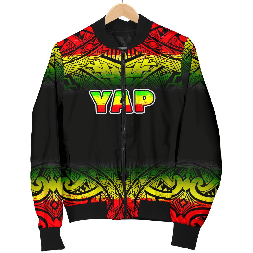 Yap Women's Bomber Jacket - Fog Reggae Style - Polynesian Pride