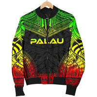 Palau Polynesian Chief Women'S Bomber Jacket - Reggae Version - Polynesian Pride