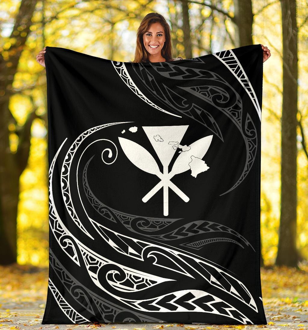 Kanaka Premium Blanket - White - Frida Style - Polynesian Pride