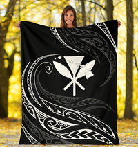 Kanaka Premium Blanket - White - Frida Style - Polynesian Pride